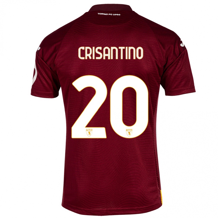 Hombre Fútbol Camiseta Giulia Crisantino #20 Rojo Oscuro 1ª Equipación 2023/24 México