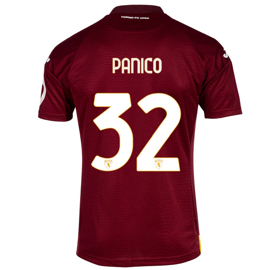 Hombre Fútbol Camiseta Patrizia Panico #32 Rojo Oscuro 1ª Equipación 2023/24 México