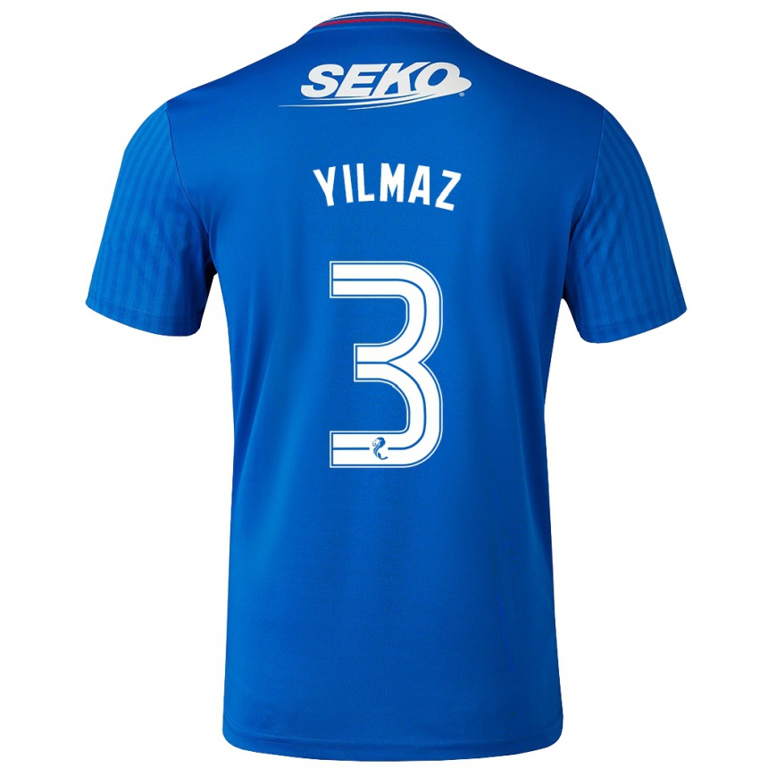 Hombre Fútbol Camiseta Rıdvan Yılmaz #3 Azul 1ª Equipación 2023/24 México