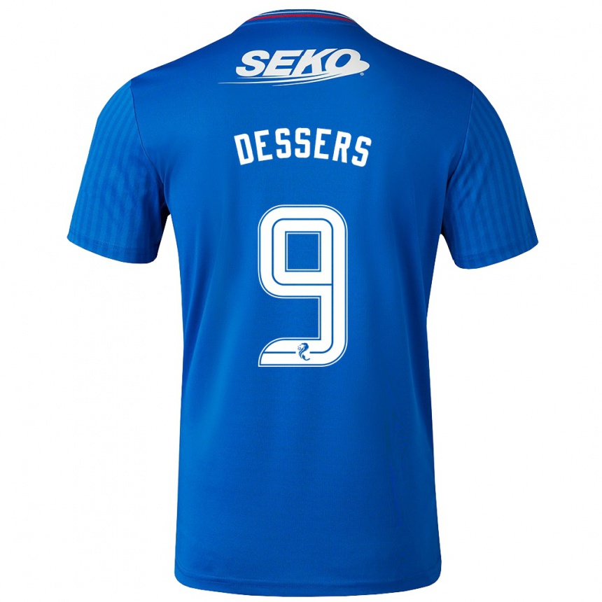 Hombre Fútbol Camiseta Cyriel Dessers #9 Azul 1ª Equipación 2023/24 México