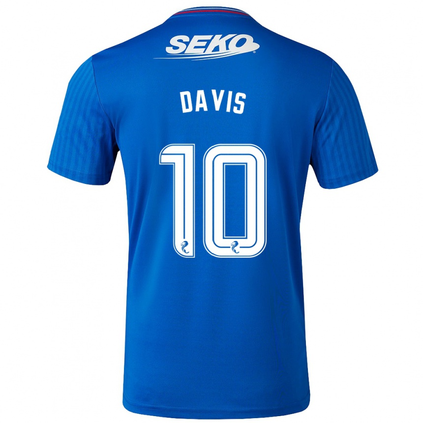 Hombre Fútbol Camiseta Steven Davis #10 Azul 1ª Equipación 2023/24 México