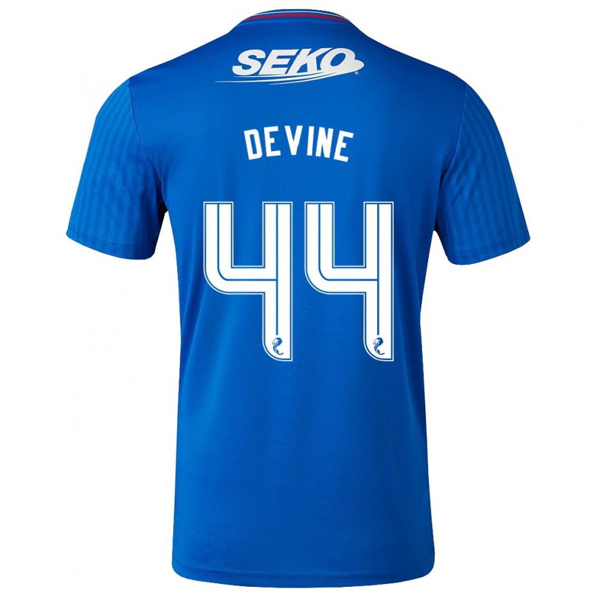 Hombre Fútbol Camiseta Adam Devine #44 Azul 1ª Equipación 2023/24 México