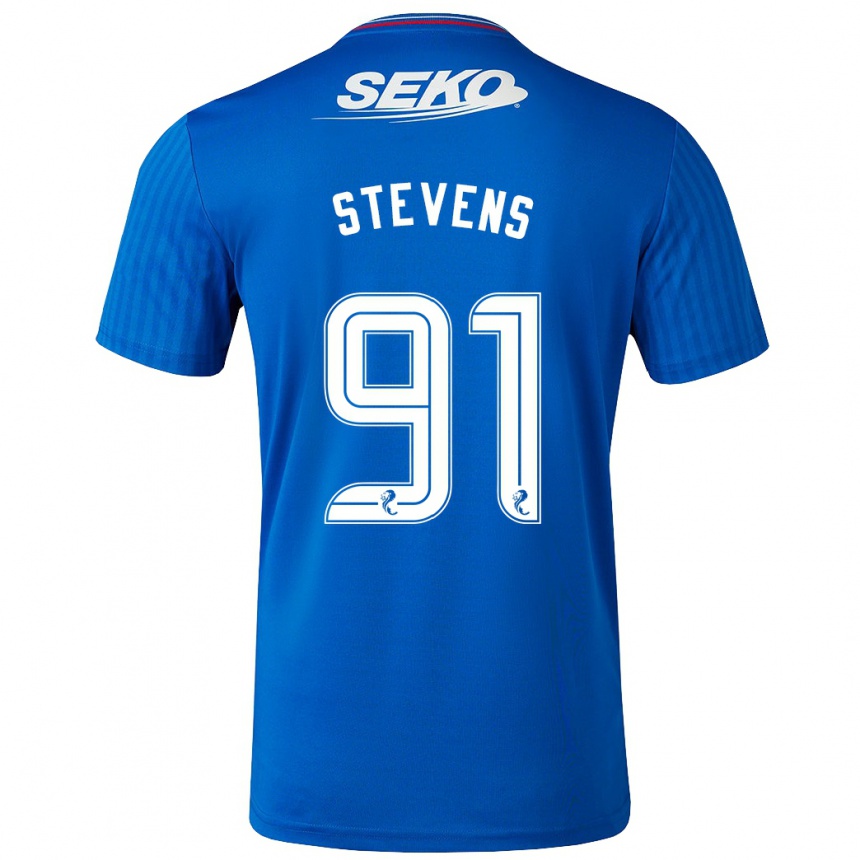 Hombre Fútbol Camiseta Archie Stevens #91 Azul 1ª Equipación 2023/24 México