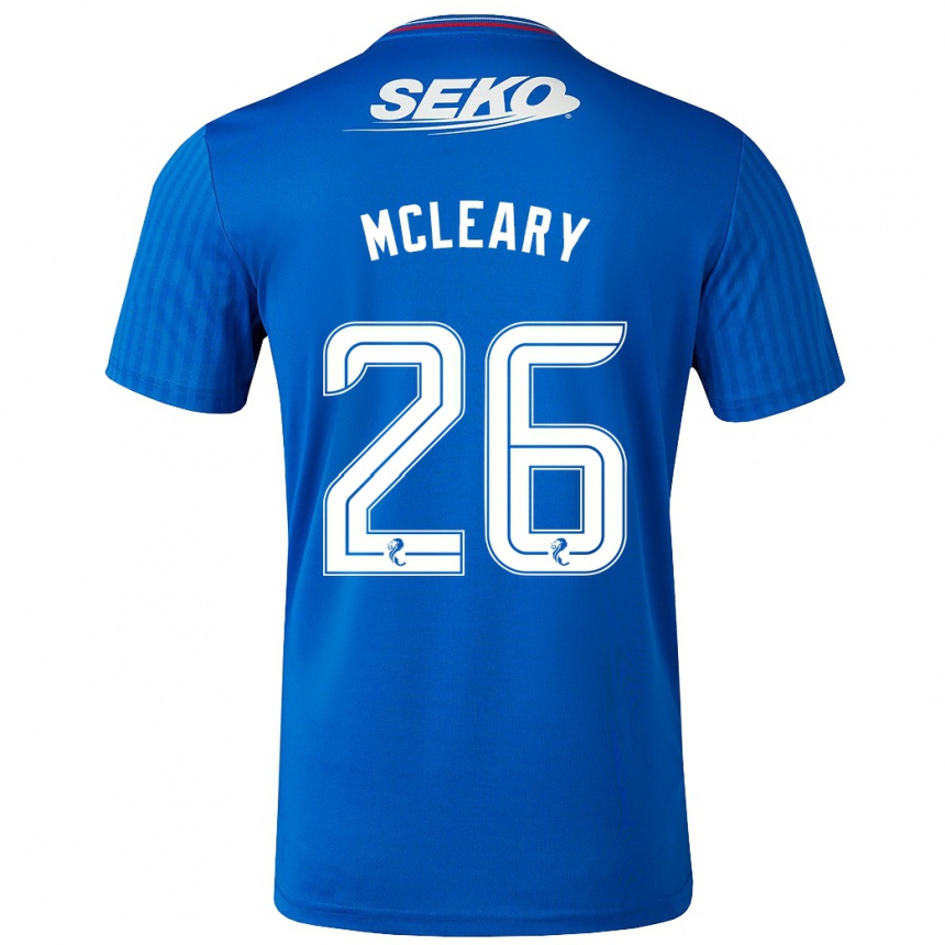 Hombre Fútbol Camiseta Jodi Mcleary #26 Azul 1ª Equipación 2023/24 México