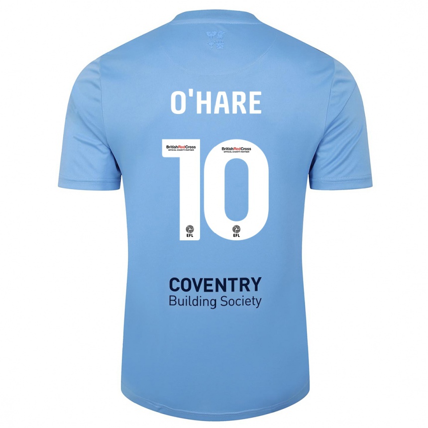 Hombre Fútbol Camiseta Callum O'hare #10 Cielo Azul 1ª Equipación 2023/24 México