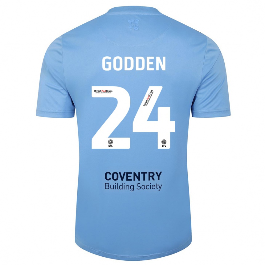 Hombre Fútbol Camiseta Matt Godden #24 Cielo Azul 1ª Equipación 2023/24 México