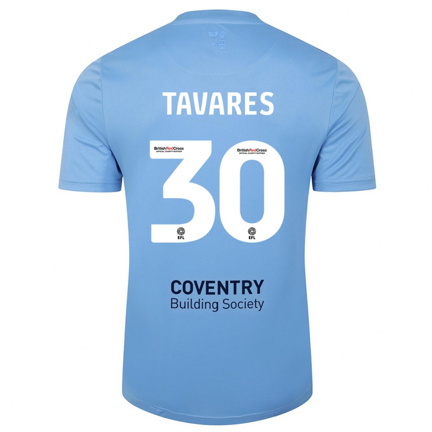 Hombre Fútbol Camiseta Fábio Tavares #30 Cielo Azul 1ª Equipación 2023/24 México