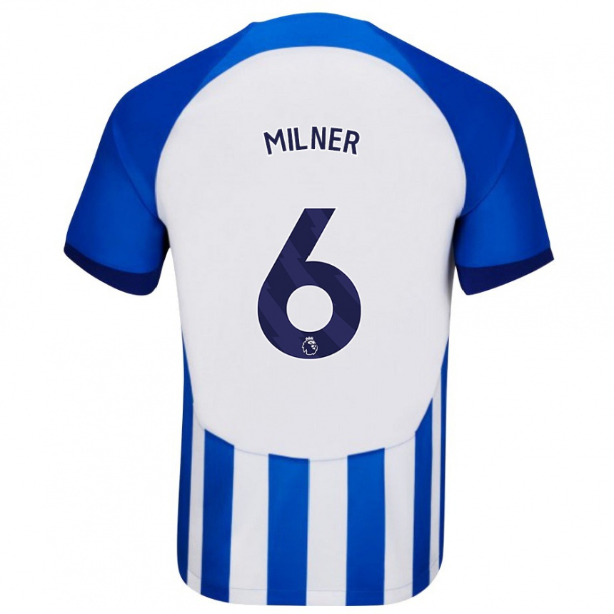 Hombre Fútbol Camiseta James Milner #6 Azul 1ª Equipación 2023/24 México