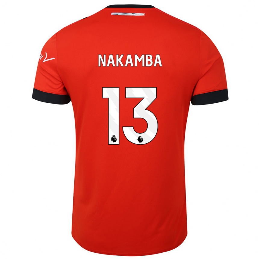 Hombre Fútbol Camiseta Marvelous Nakamba #13 Rojo 1ª Equipación 2023/24 México