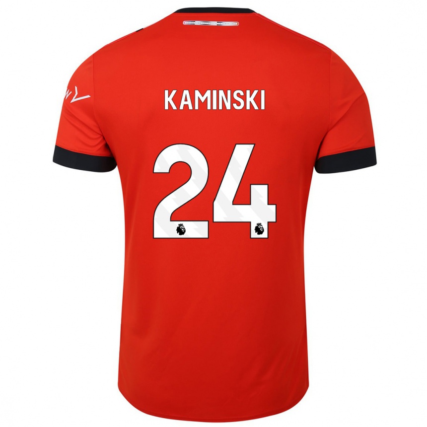 Hombre Fútbol Camiseta Thomas Kaminski #24 Rojo 1ª Equipación 2023/24 México