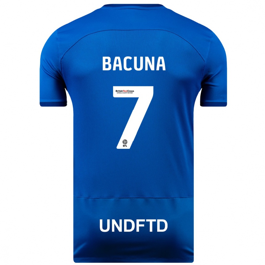 Hombre Fútbol Camiseta Juninho Bacuna #7 Azul 1ª Equipación 2023/24 México