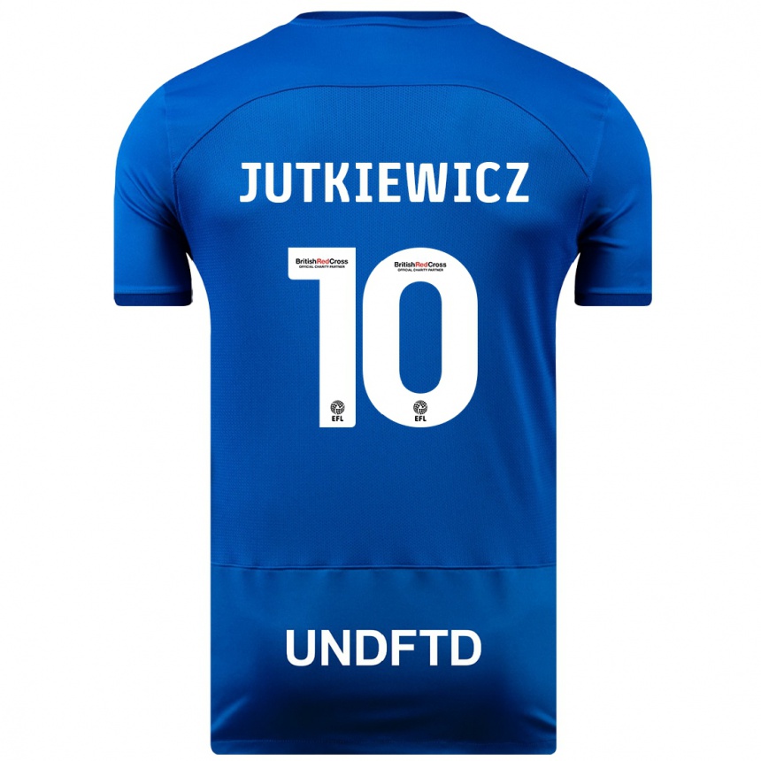 Hombre Fútbol Camiseta Lukas Jutkiewicz #10 Azul 1ª Equipación 2023/24 México