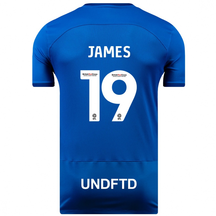 Hombre Fútbol Camiseta Jordan James #19 Azul 1ª Equipación 2023/24 México