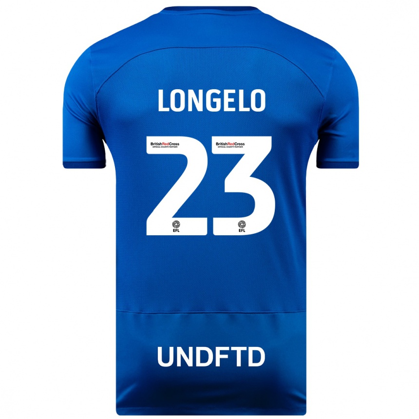 Hombre Fútbol Camiseta Emmanuel Longelo #23 Azul 1ª Equipación 2023/24 México