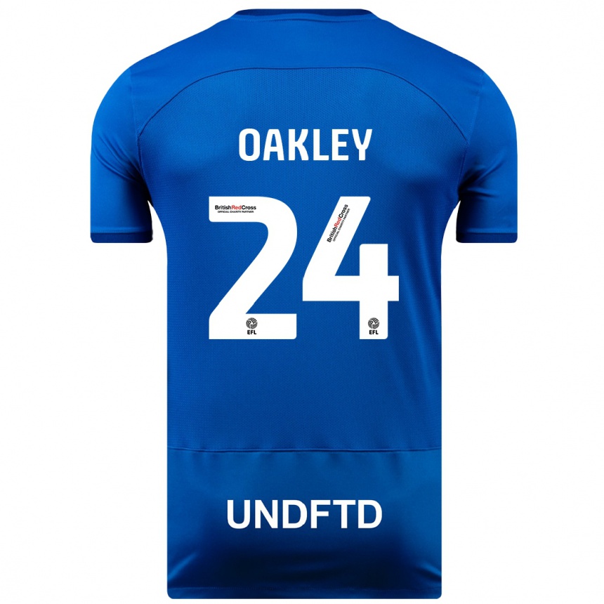 Hombre Fútbol Camiseta Marcel Oakley #24 Azul 1ª Equipación 2023/24 México