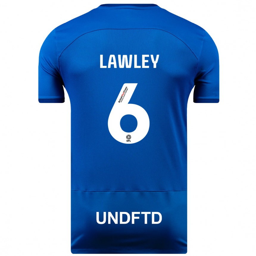 Hombre Fútbol Camiseta Gemma Lawley #6 Azul 1ª Equipación 2023/24 México