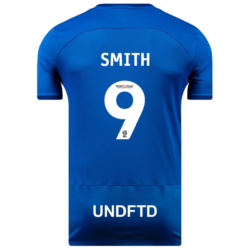 Hombre Fútbol Camiseta Libby Smith #9 Azul 1ª Equipación 2023/24 México