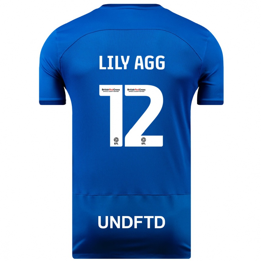 Hombre Fútbol Camiseta Lily Agg #12 Azul 1ª Equipación 2023/24 México