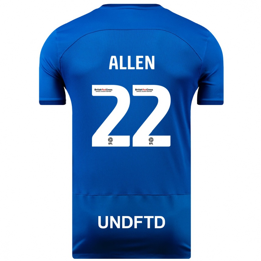 Hombre Fútbol Camiseta Remi Allen #22 Azul 1ª Equipación 2023/24 México