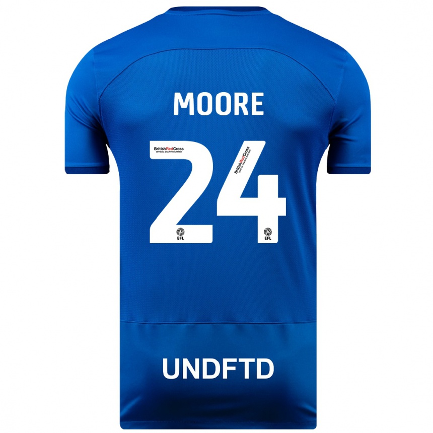 Hombre Fútbol Camiseta Jade Ellis Moore #24 Azul 1ª Equipación 2023/24 México