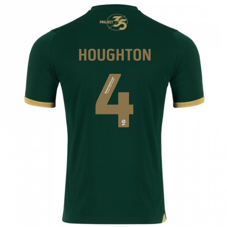 Hombre Fútbol Camiseta Jordan Houghton #4 Verde 1ª Equipación 2023/24 México