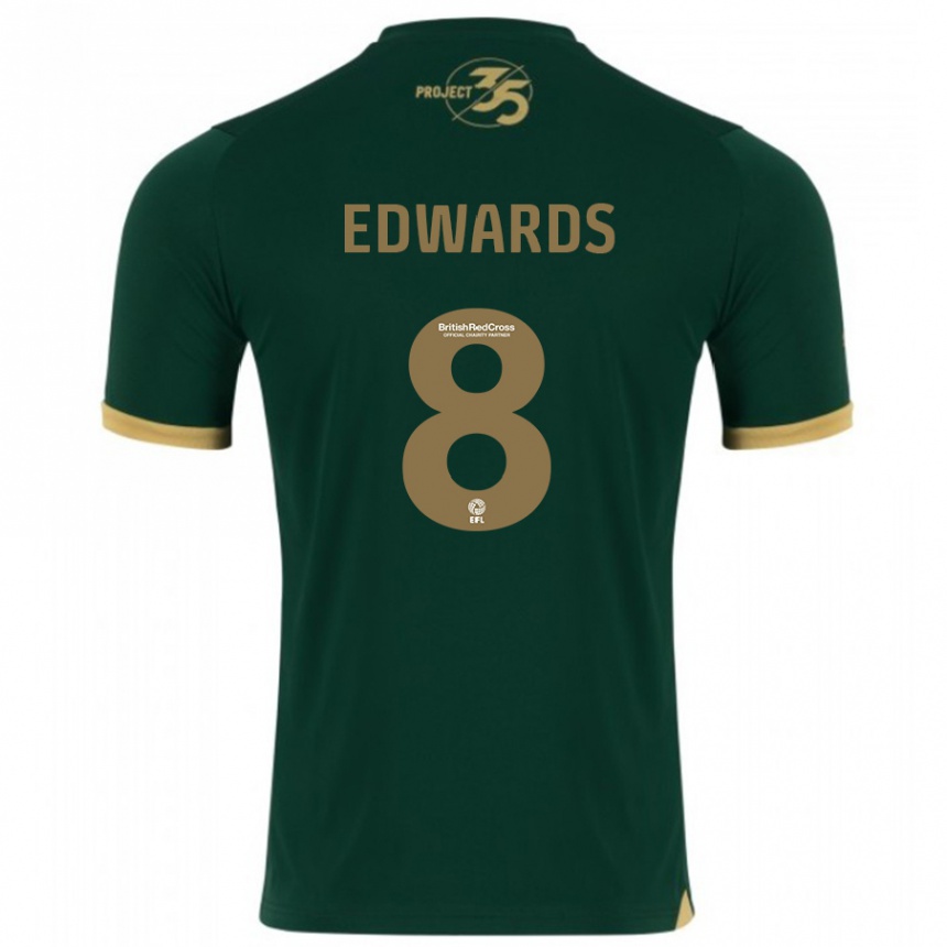 Hombre Fútbol Camiseta Joe Edwards #8 Verde 1ª Equipación 2023/24 México