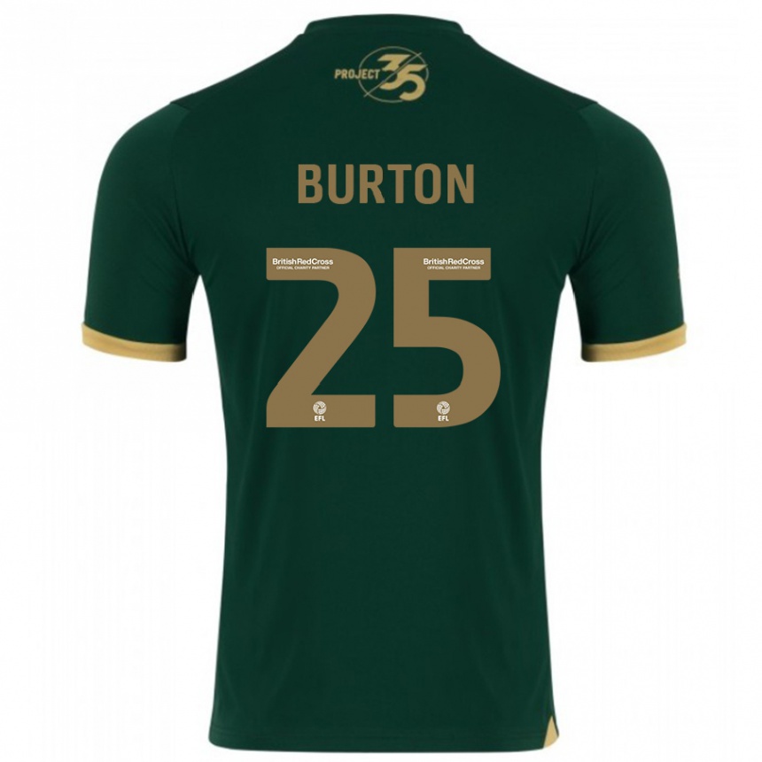 Hombre Fútbol Camiseta Callum Burton #25 Verde 1ª Equipación 2023/24 México