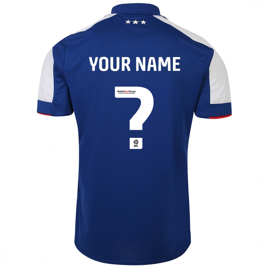 Hombre Fútbol Camiseta Su Nombre #0 Azul 1ª Equipación 2023/24 México
