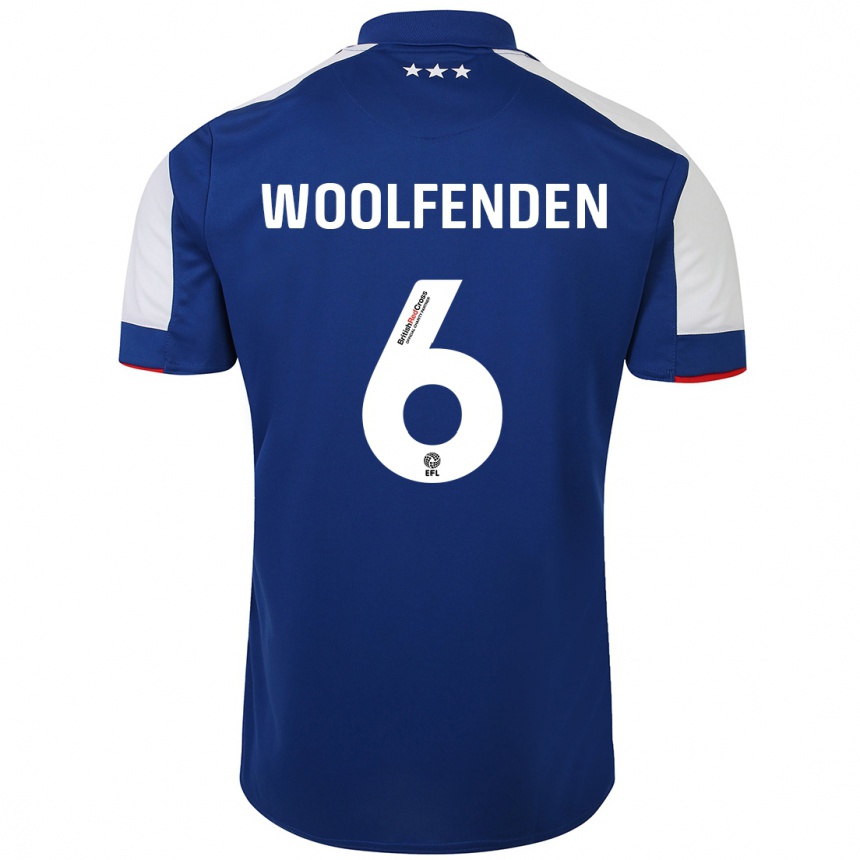 Hombre Fútbol Camiseta Luke Woolfenden #6 Azul 1ª Equipación 2023/24 México