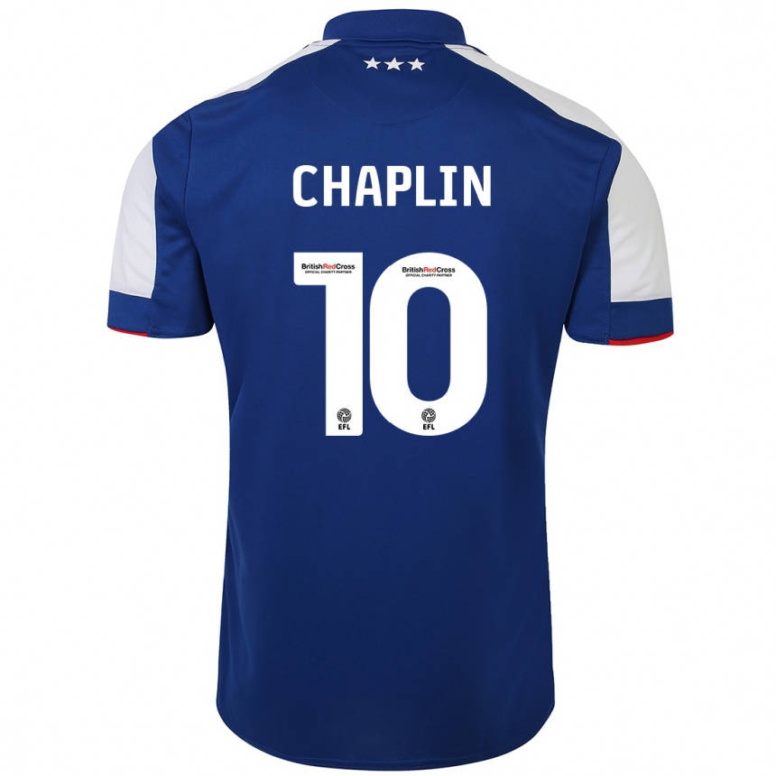 Hombre Fútbol Camiseta Conor Chaplin #10 Azul 1ª Equipación 2023/24 México