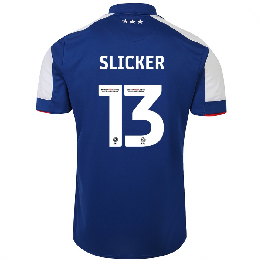 Hombre Fútbol Camiseta Cieran Slicker #13 Azul 1ª Equipación 2023/24 México