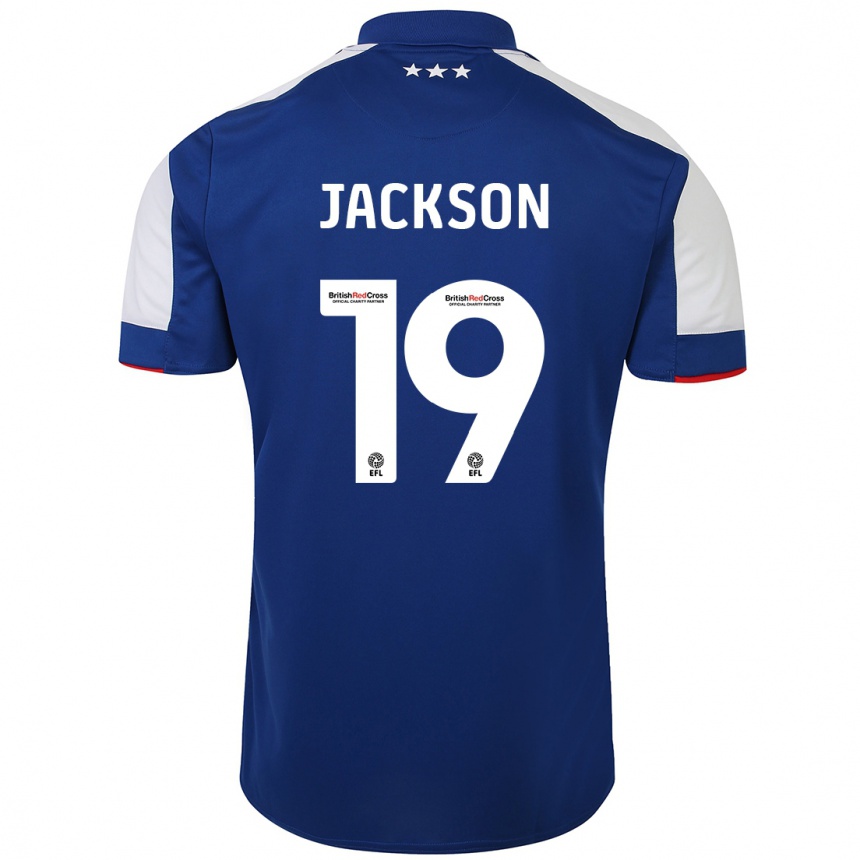 Hombre Fútbol Camiseta Kayden Jackson #19 Azul 1ª Equipación 2023/24 México