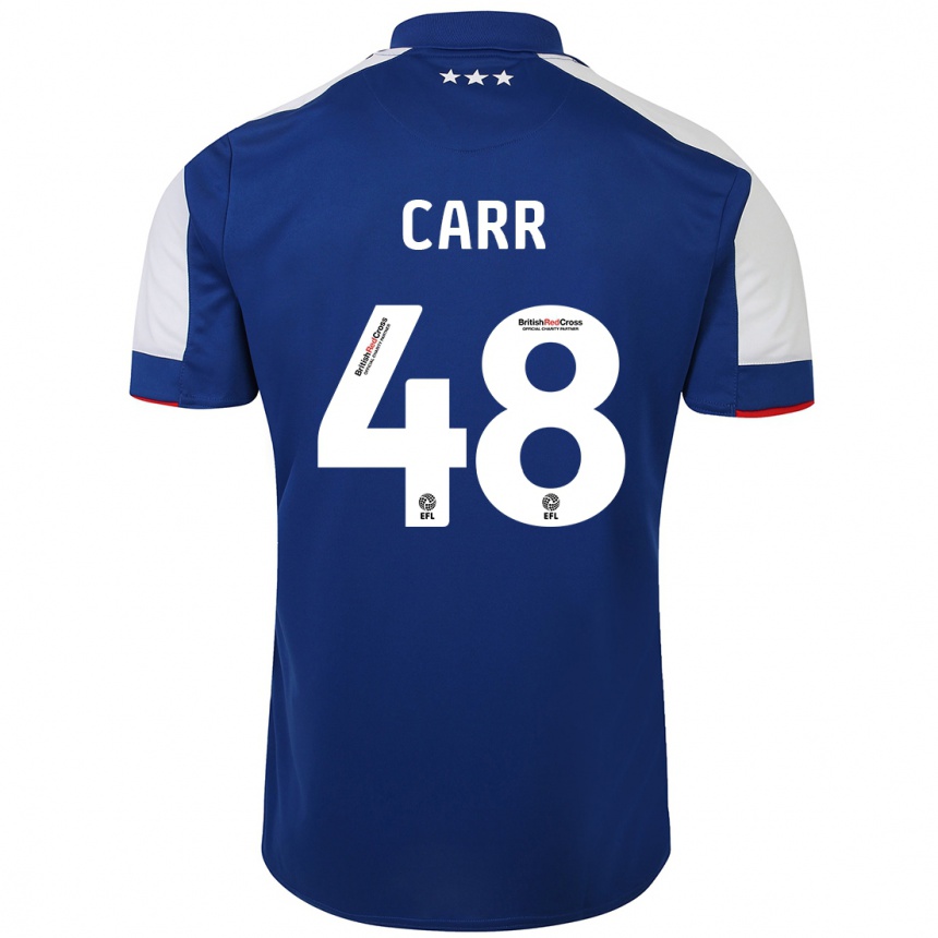 Hombre Fútbol Camiseta Ryan Carr #48 Azul 1ª Equipación 2023/24 México