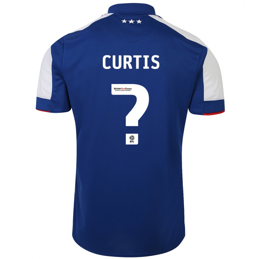 Hombre Fútbol Camiseta Henry Curtis #0 Azul 1ª Equipación 2023/24 México