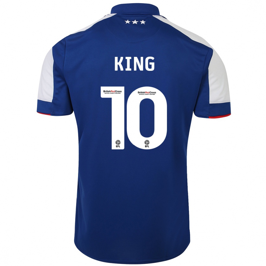 Hombre Fútbol Camiseta Eloise King #10 Azul 1ª Equipación 2023/24 México