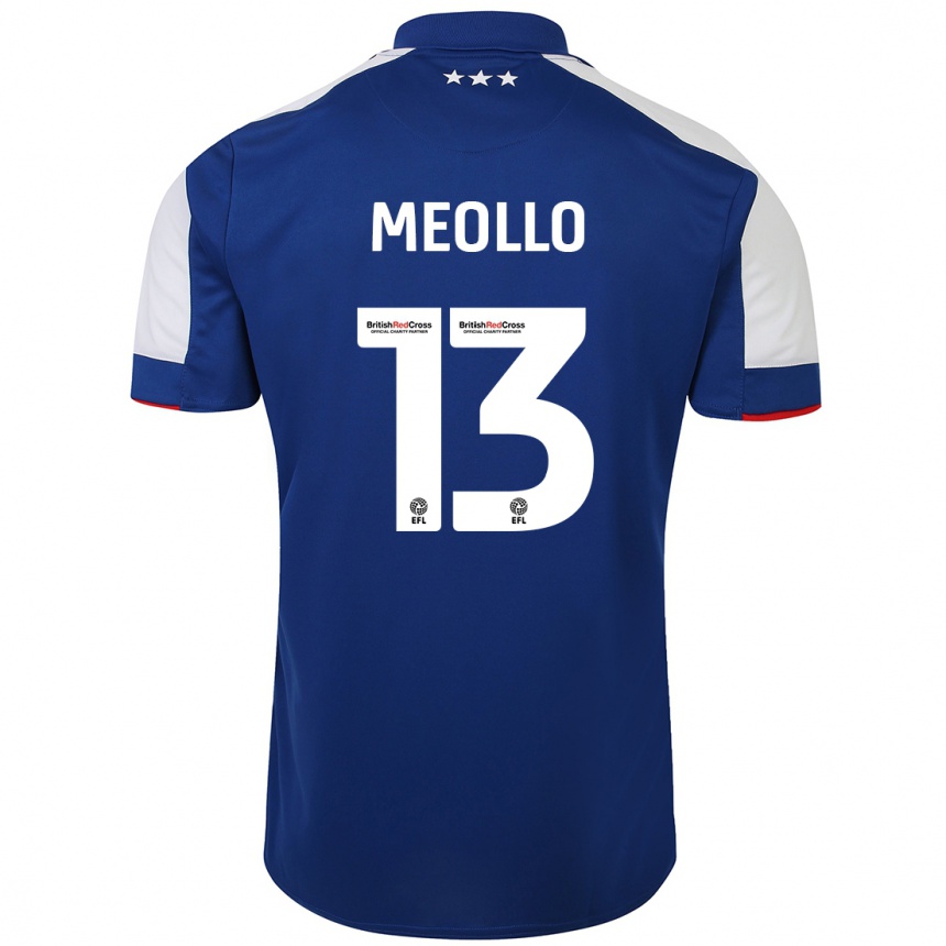 Hombre Fútbol Camiseta Nina Meollo #13 Azul 1ª Equipación 2023/24 México