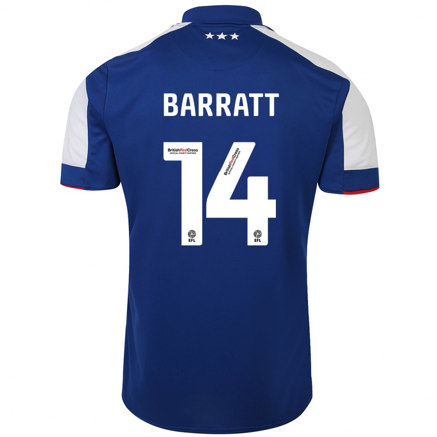 Hombre Fútbol Camiseta Zoe Barratt #14 Azul 1ª Equipación 2023/24 México