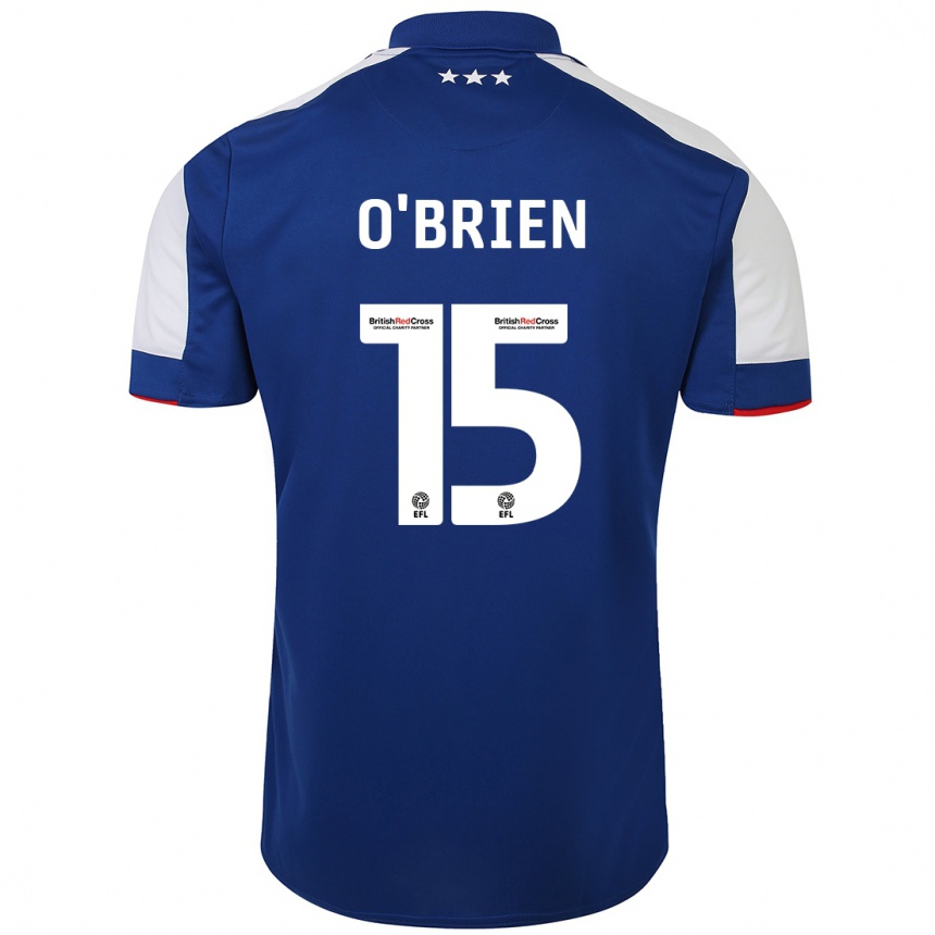 Hombre Fútbol Camiseta Lucy O'brien #15 Azul 1ª Equipación 2023/24 México