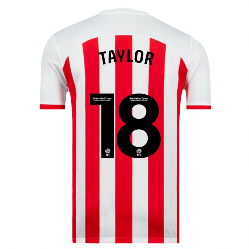 Hombre Fútbol Camiseta Ellis Taylor #18 Blanco 1ª Equipación 2023/24 México