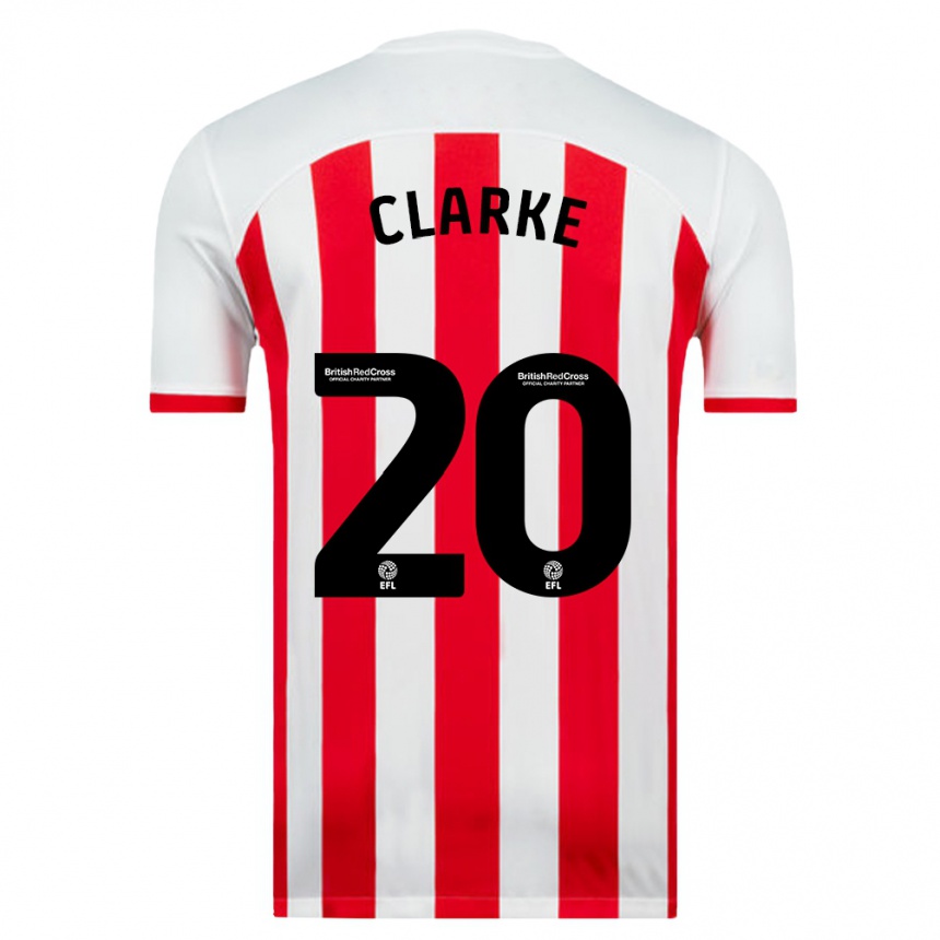 Hombre Fútbol Camiseta Jack Clarke #20 Blanco 1ª Equipación 2023/24 México