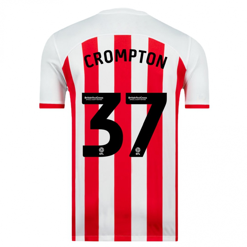 Hombre Fútbol Camiseta Ben Crompton #37 Blanco 1ª Equipación 2023/24 México