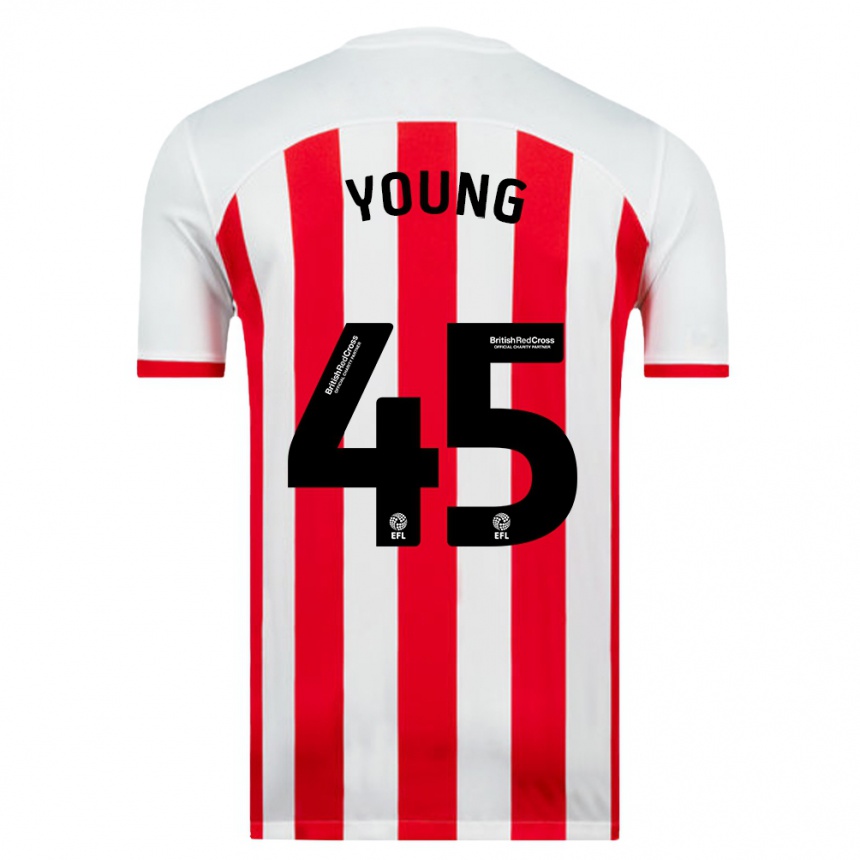 Hombre Fútbol Camiseta Matthew Young #45 Blanco 1ª Equipación 2023/24 México