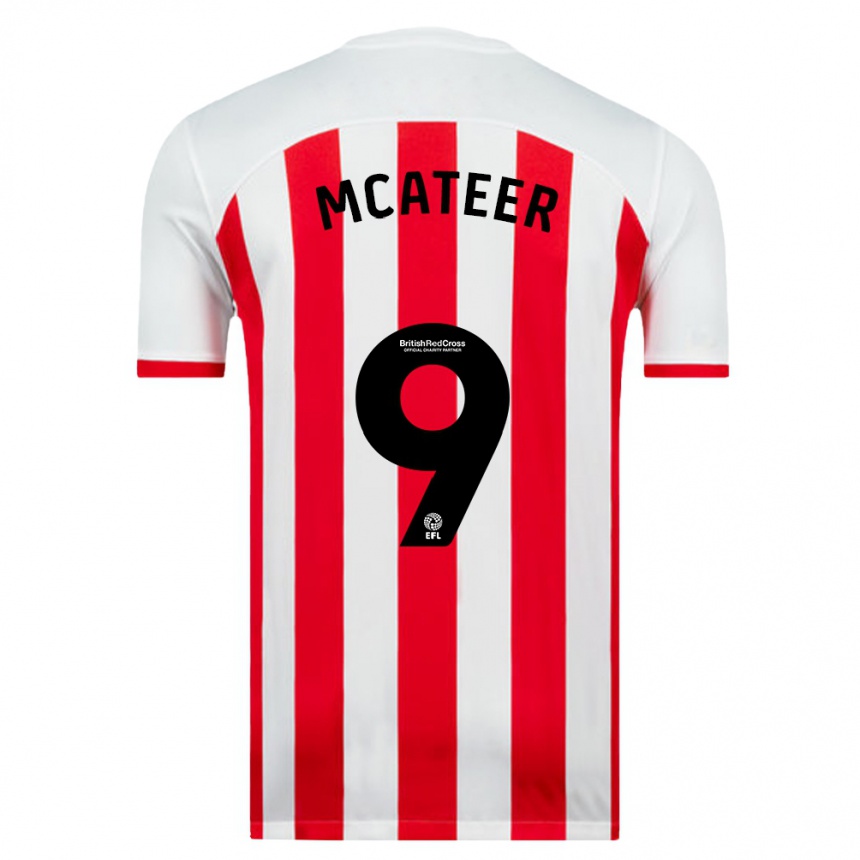 Hombre Fútbol Camiseta Mary Mcateer #9 Blanco 1ª Equipación 2023/24 México