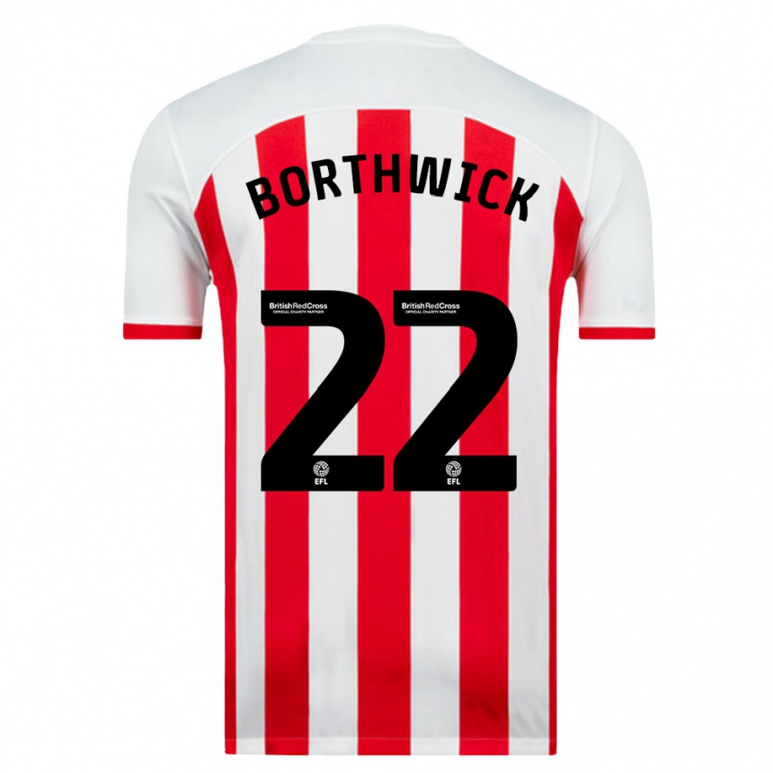 Hombre Fútbol Camiseta Megan Borthwick #22 Blanco 1ª Equipación 2023/24 México