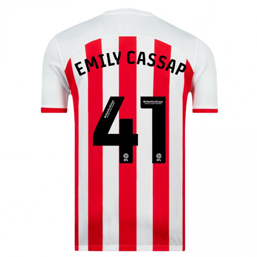 Hombre Fútbol Camiseta Emily Cassap #41 Blanco 1ª Equipación 2023/24 México