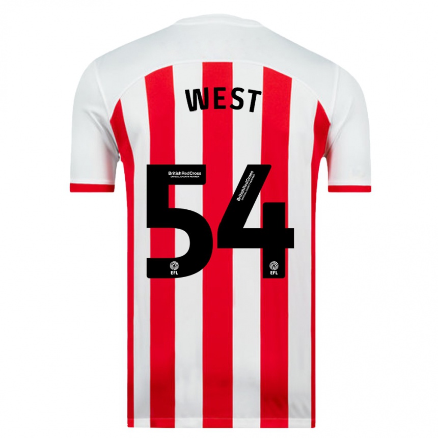 Hombre Fútbol Camiseta Ella West #54 Blanco 1ª Equipación 2023/24 México