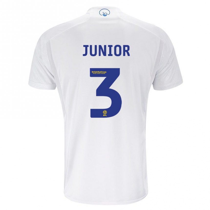 Hombre Fútbol Camiseta Junior Firpo #3 Blanco 1ª Equipación 2023/24 México