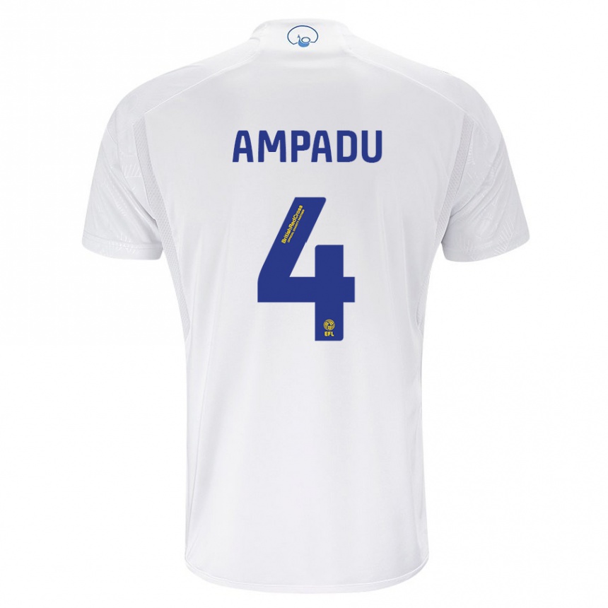 Hombre Fútbol Camiseta Ethan Ampadu #4 Blanco 1ª Equipación 2023/24 México