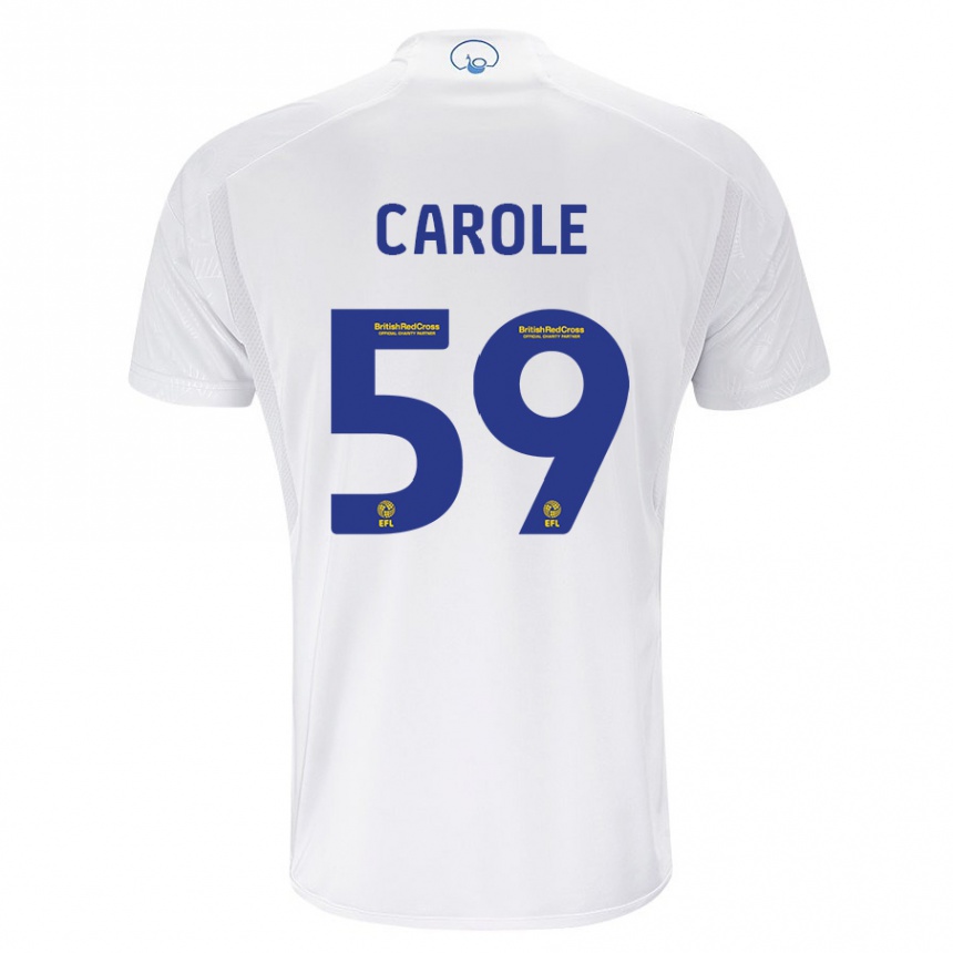 Hombre Fútbol Camiseta Keenan Carole #59 Blanco 1ª Equipación 2023/24 México