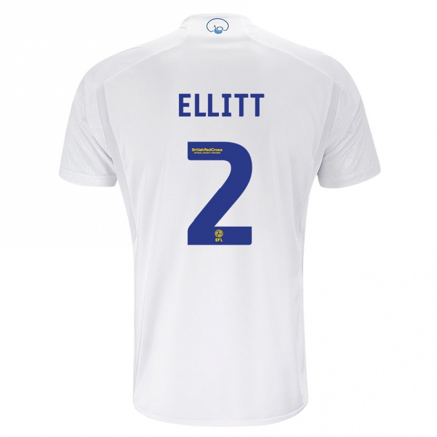 Hombre Fútbol Camiseta Izzy Ellitt #2 Blanco 1ª Equipación 2023/24 México